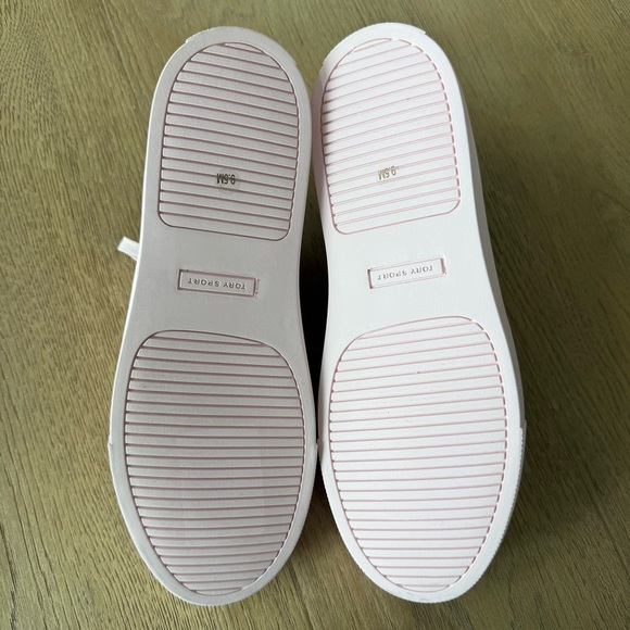 Tory Burch Tory Sport Cotton Pink Calf Leather Ruffle Sneaker - Picture 7 of 7